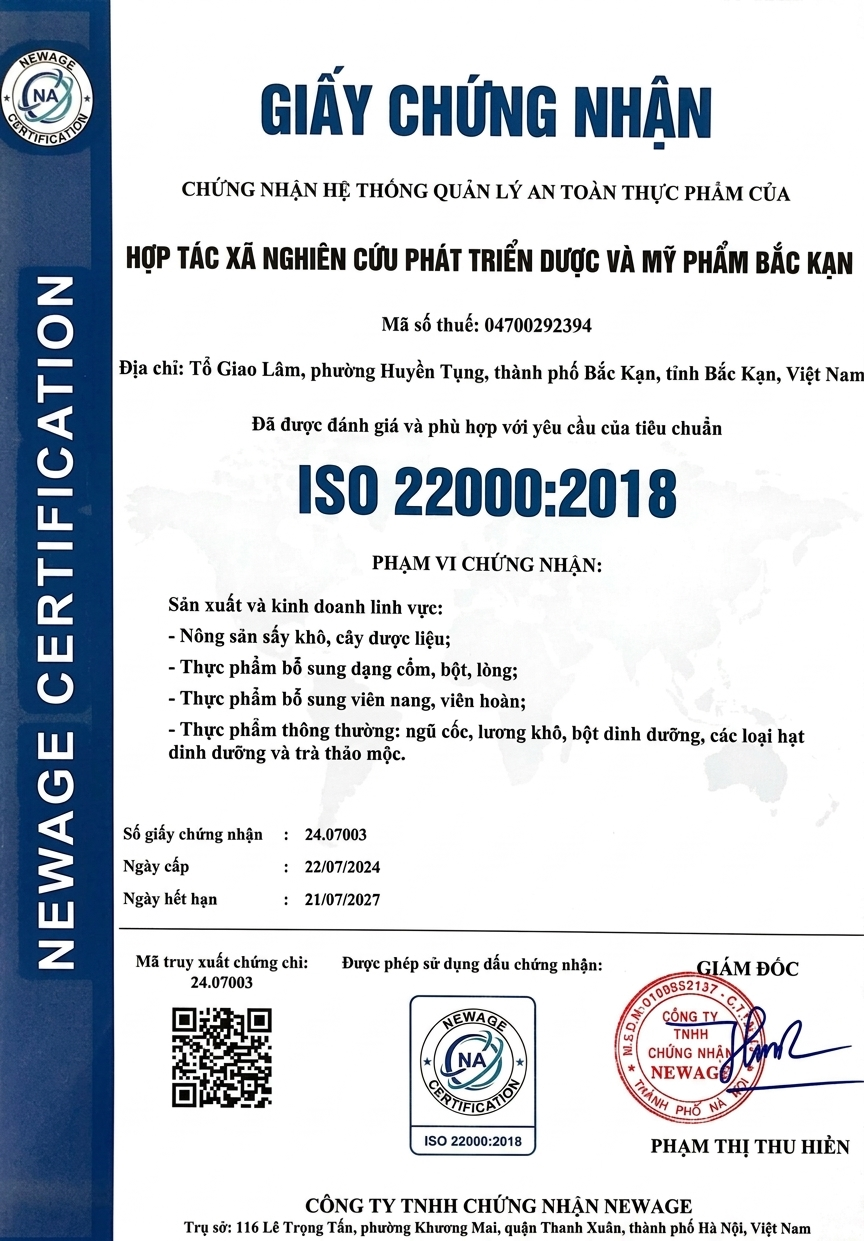 Chứng nhận hiệu quả